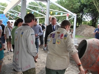 De Eerste Steenlegging van de Scouts Sint Martinus in Beveren